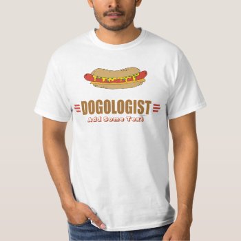 Funny Hot Dog T-shirt by OlogistShop at Zazzle