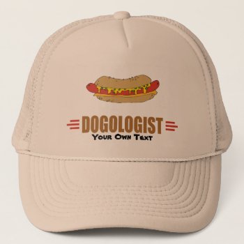 Funny Hot Dog Trucker Hat by OlogistShop at Zazzle