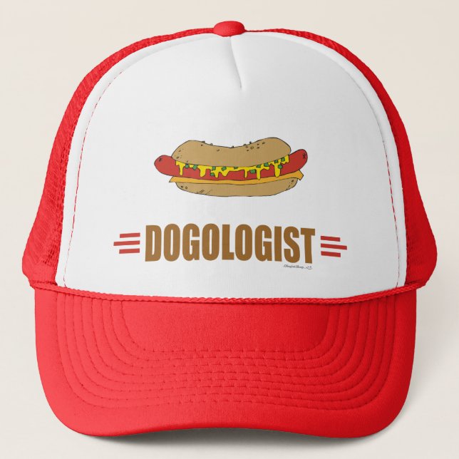 Funny Hot Dog Trucker Hat (Front)