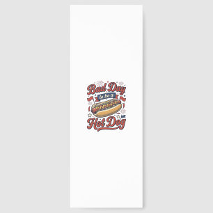 Funny Hot Dog Vintage Patriotic Food Shirt Design_ Bookmarks
