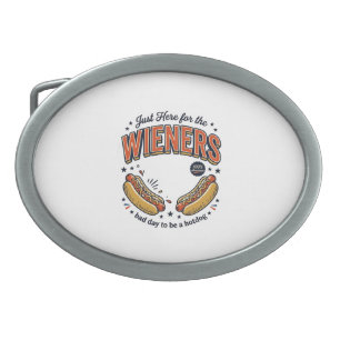 Funny Hot Dog Wiener Vintage Shirt Design_1 Belt Buckle