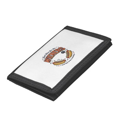 Funny Hot Dog Wiener Vintage Shirt Design_1 Trifold Wallet