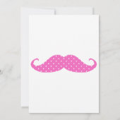 Funny Hot Pink Girly Polka Dots Mustache (Back)