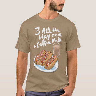 Funny Hot Weiner Coffee Milk Rhode Island Lover Gi T-Shirt