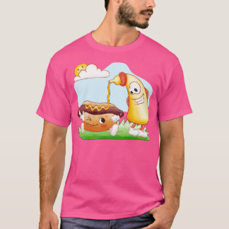Funny Hotdog And Mustard T-Shirt