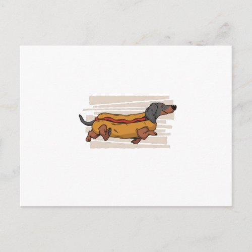 Funny Hotdog Sausage Dog Gift Pet Owner Postcard