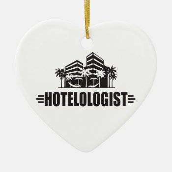 Funny Hotel Ceramic Ornament by OlogistShop at Zazzle