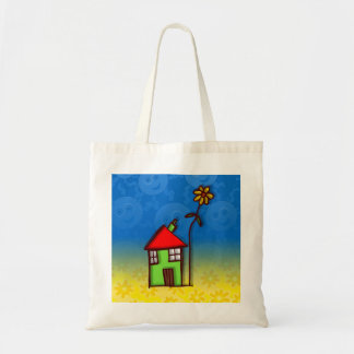 Funny House In Pure Colors Tote Bag