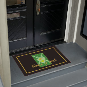 Funny House of Dink Pickleball Crest Doormat