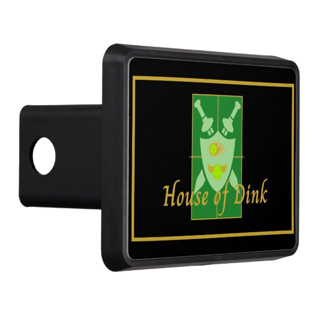 Funny House of Dink Pickleball Crest  Hitch Cover (Right)