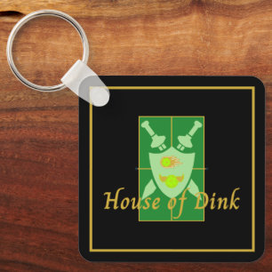Funny House of Dink Pickleball Crest   Keychain