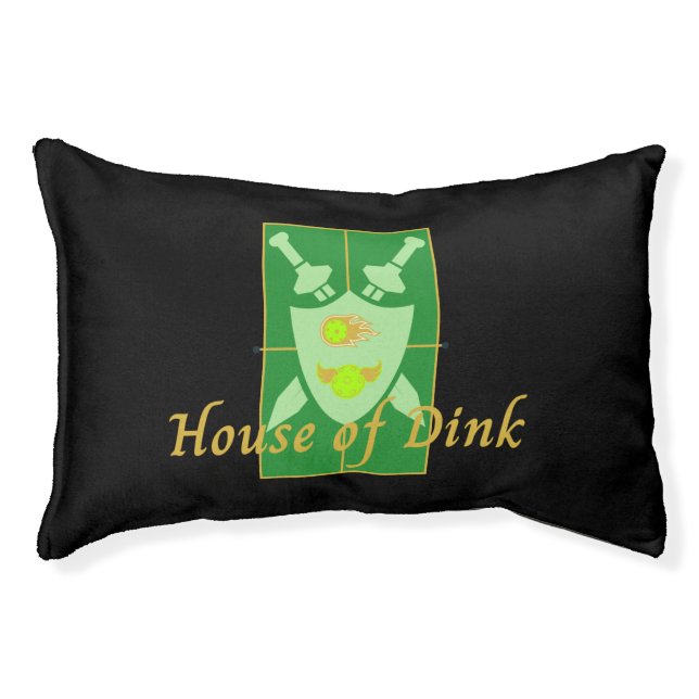 Funny House of Dink Pickleball Crest  Pet Bed (Front)