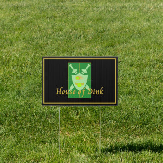 Funny House of Dink Pickleball Crest Sign