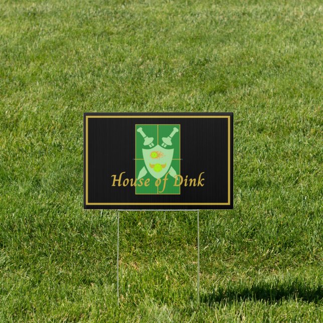 Funny House of Dink Pickleball Crest  Sign (Insitu)