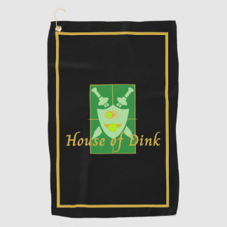 Funny House of Dink Pickleball Crest Sports Towel