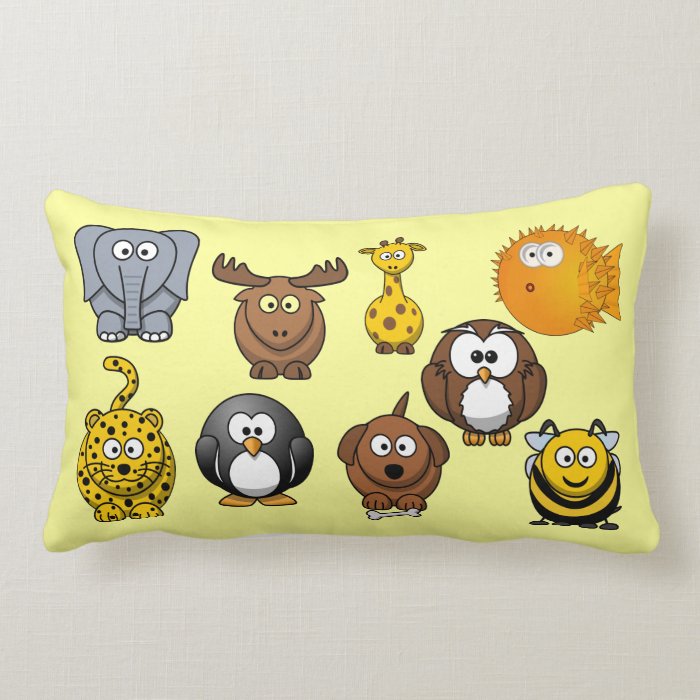 Funny House of Many Animals Cute Kids Cartoon Pillows