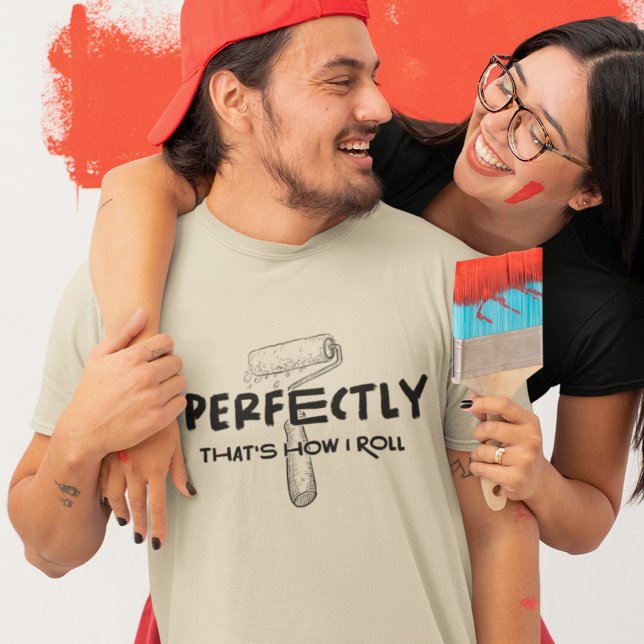 Funny House Painter Roller and Paint Light T-Shirt (Creator Uploaded)