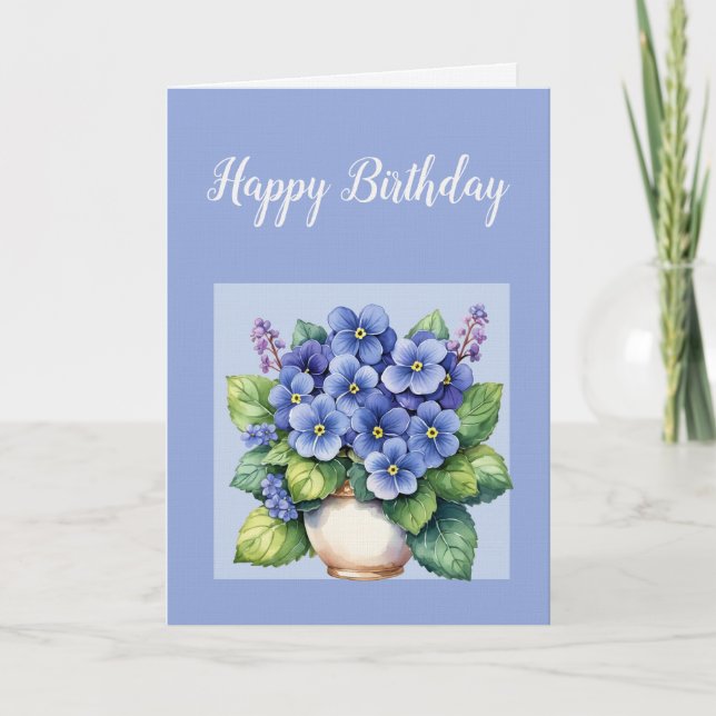 Funny House Plant Birthday Card (Front)