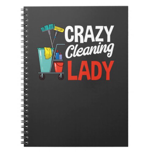 Funny Housekeeper Housewife Cleaning Wife Notebook