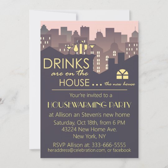 Funny Housewarming Party Design Invitation 