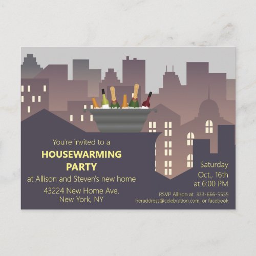 Funny Housewarming Party design Postcard