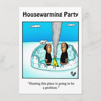 Funny Housewarming Party Invitations by Pandemoniumcartoons at Zazzle
