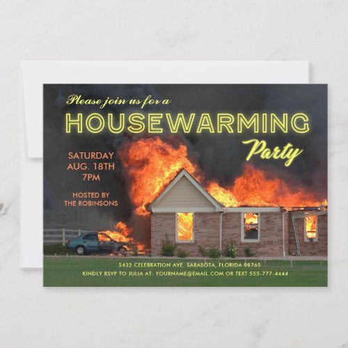 Funny Housewarming Party Invitations  En Fuego