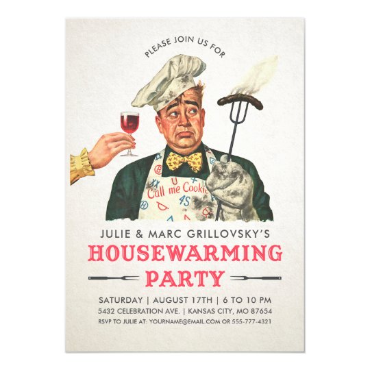 Funny Housewarming Party Invitations | Vintage | Zazzle.com