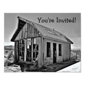 Funny housewarming shack invitations