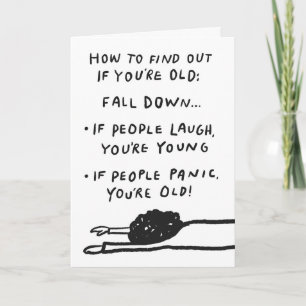 Funny "How to Find Out if You're Old" Sarcastic Bi Card