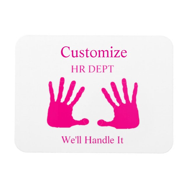 Funny HR Dept Humor Thunder_Cove Magnet (Horizontal)