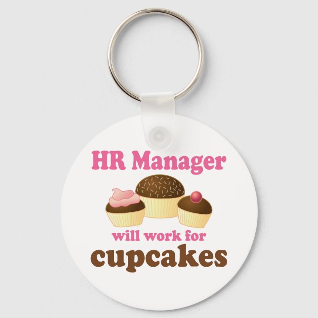 Funny HR Manager Keychain (Front)