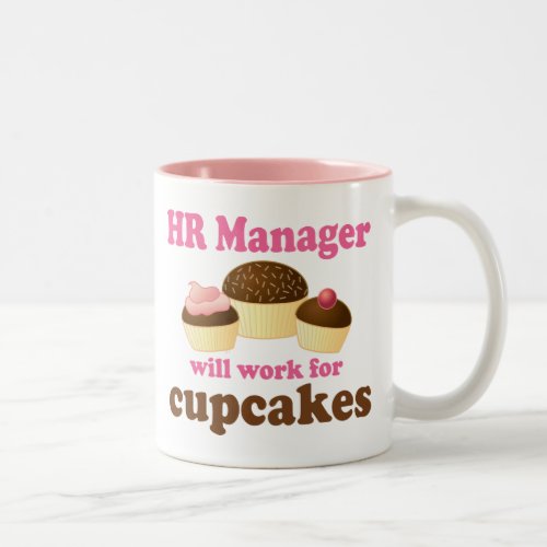 Funny HR Manager Two_Tone Coffee Mug