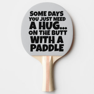 FUNNY HUG WITH A PADDLE PING PONG 4 WIFE