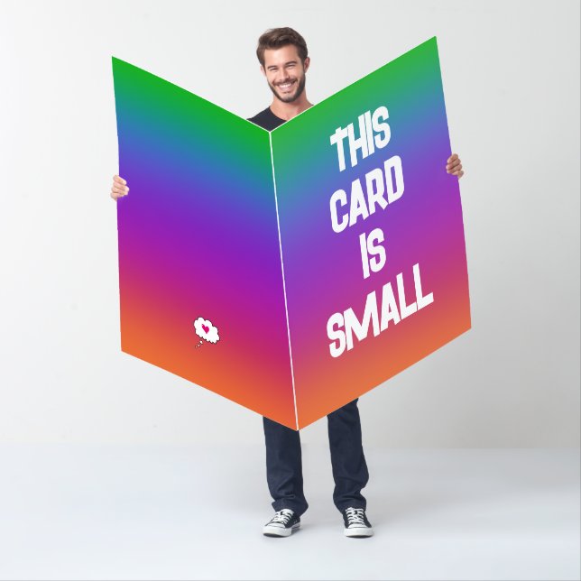Funny Huge Rainbow Valentine Card (In Situ)