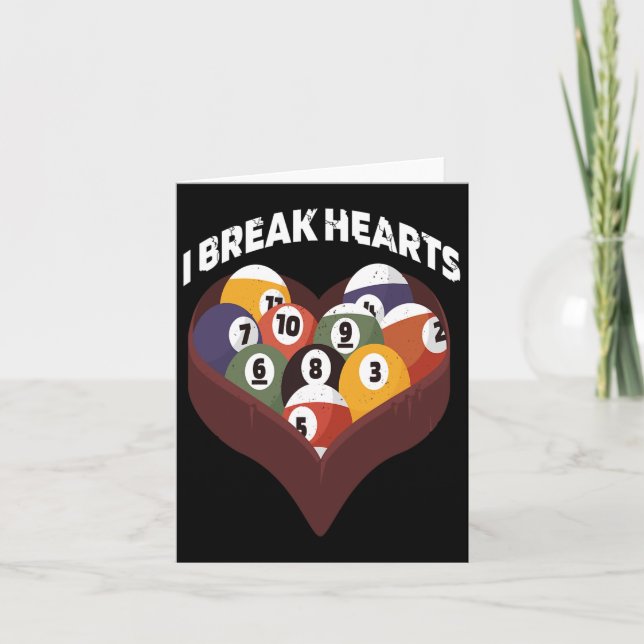 Funny Human Billiards Evolution 8 Ll Pool Cue Stic Card (Front)