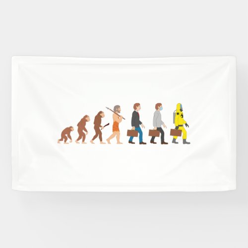 Funny Human Evolution Banner