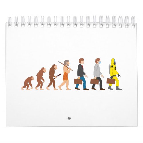 Funny Human Evolution Calendar