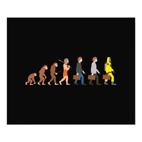 Funny Human Evolution Photo Print