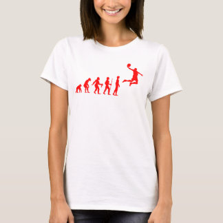 Funny Human Evolution to Basketball Player Dunk T-Shirt