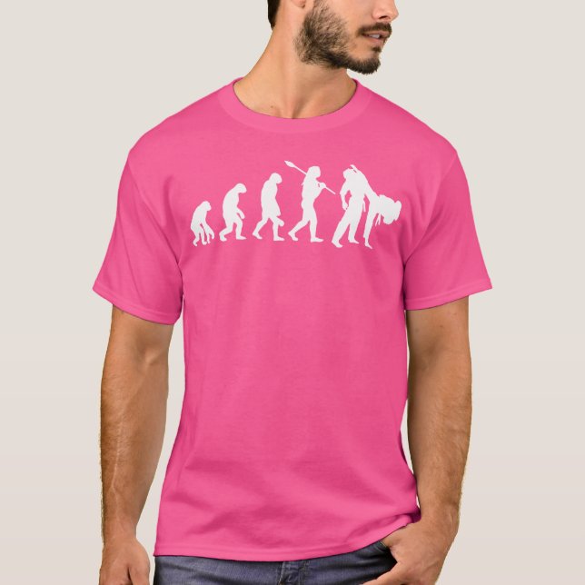 Funny Human Judo Evolution Funny Judo T-Shirt (Front)