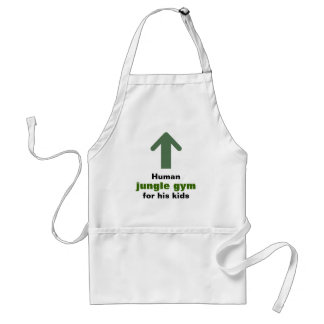 Funny Human Jungle Gym Adult Apron
