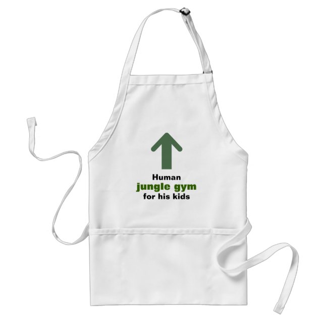 Funny Human Jungle Gym Adult Apron (Front)