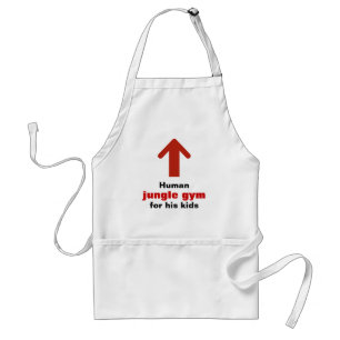 Funny Human Jungle Gym Adult Apron
