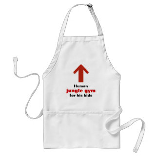Funny Human Jungle Gym Adult Apron