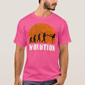 Funny Human Kickboxing Evolution Funny Evolution T-Shirt