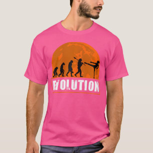 Funny Human Kickboxing Evolution Funny Evolution T-Shirt
