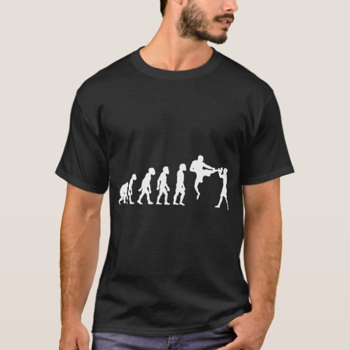 Funny Human Mixed Martial Arts Evolution MMA Grapp T_Shirt