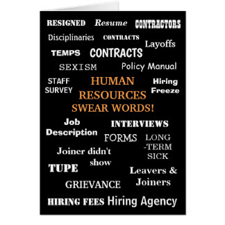 Funny Human Resources Annoying HR Birthday Cards