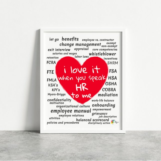 Funny Human Resources Art for Office Poster (Creator Uploaded)